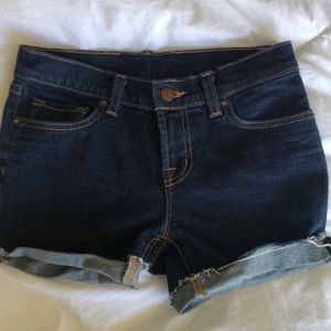 Dark Ink Wash J Brand Jeans Modified into Shorts